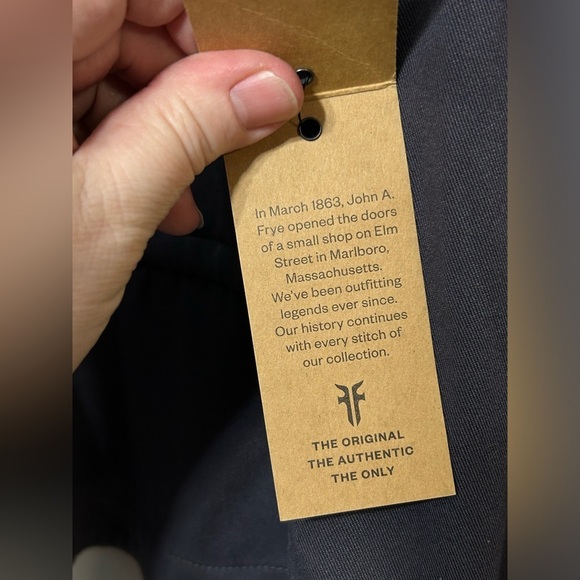 New! FRYE Stone Grey Utility Style Jacket Womens Size XL - Picture 6 of 15